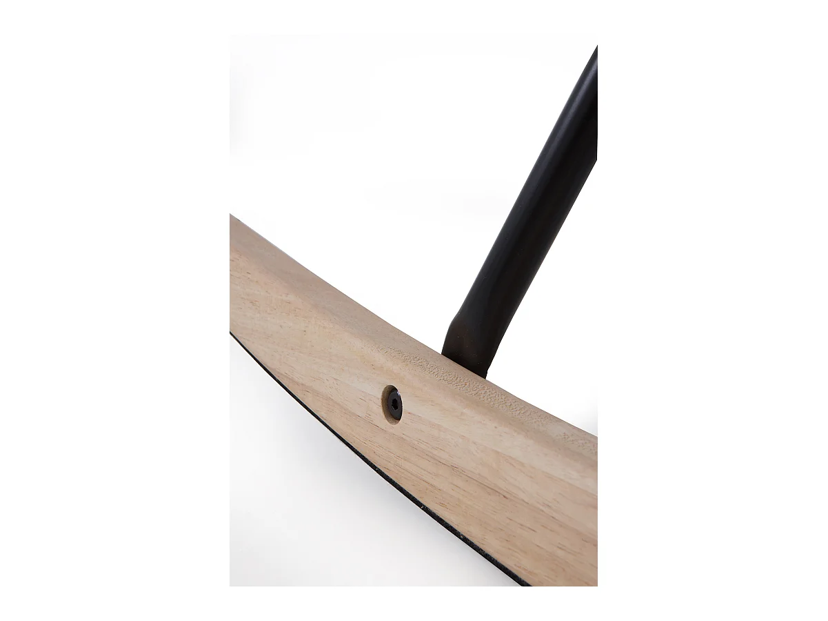 Balancín tapizado en chenilla blanca