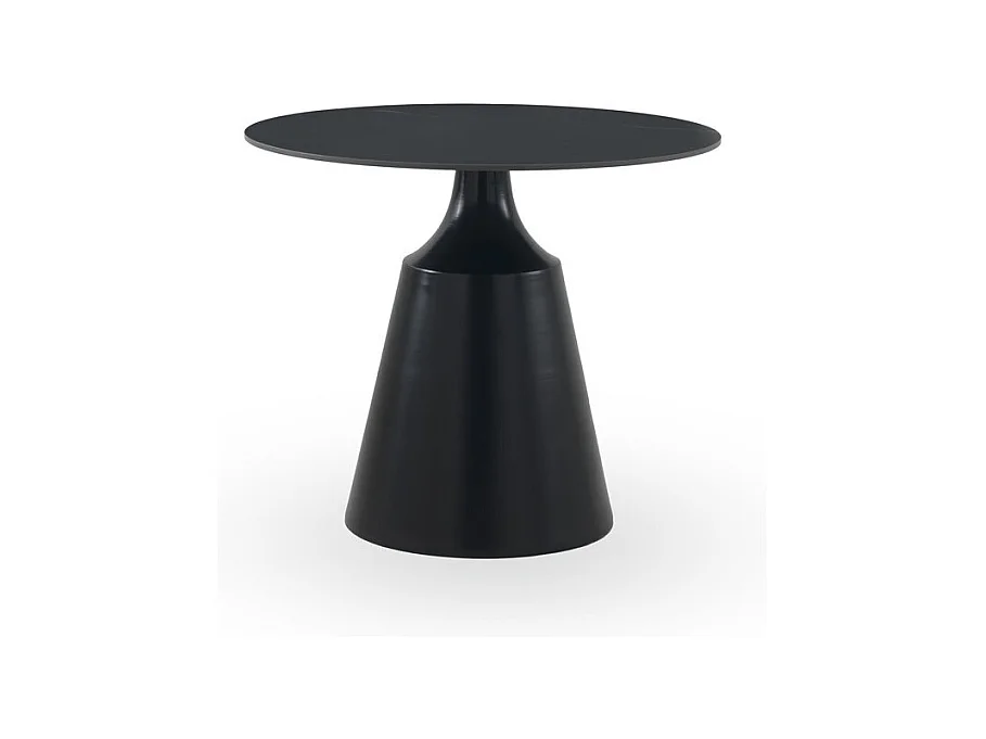 Table de salle à manger ronde 90 diam. avec plateau en céramique