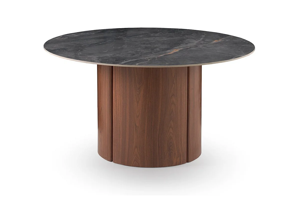 Table ronde 140 diam. avec plateau en céramique