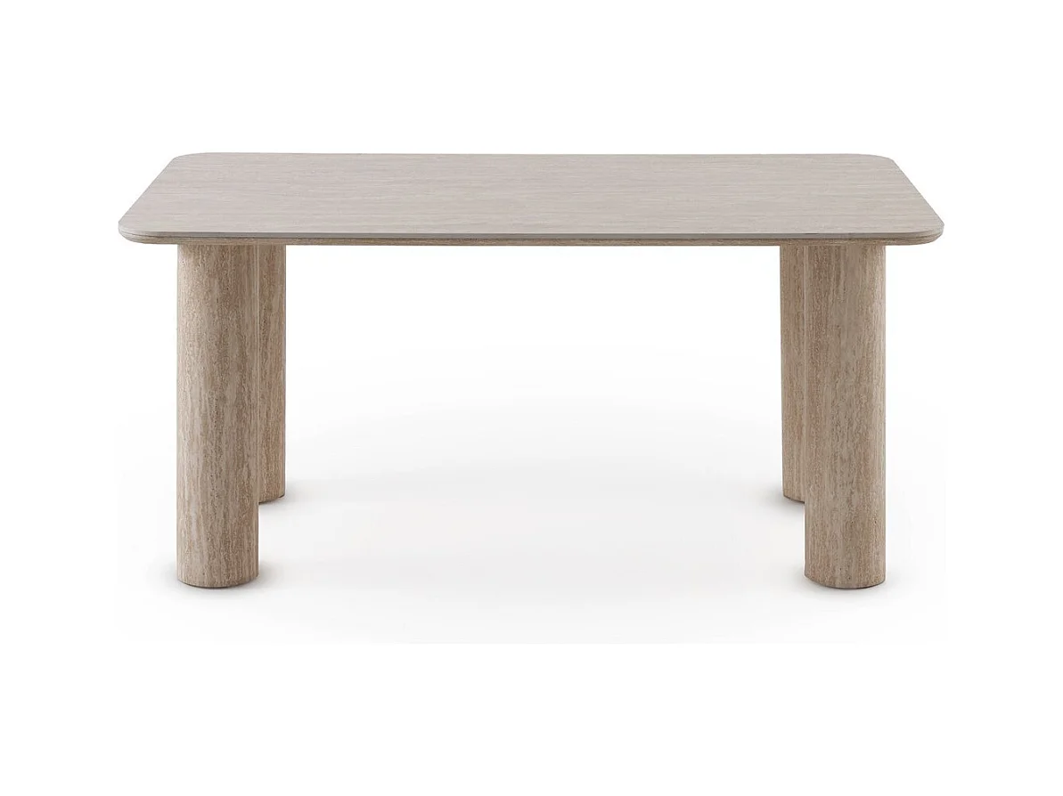 Table rectangulaire 160x90 avec plateau en céramique