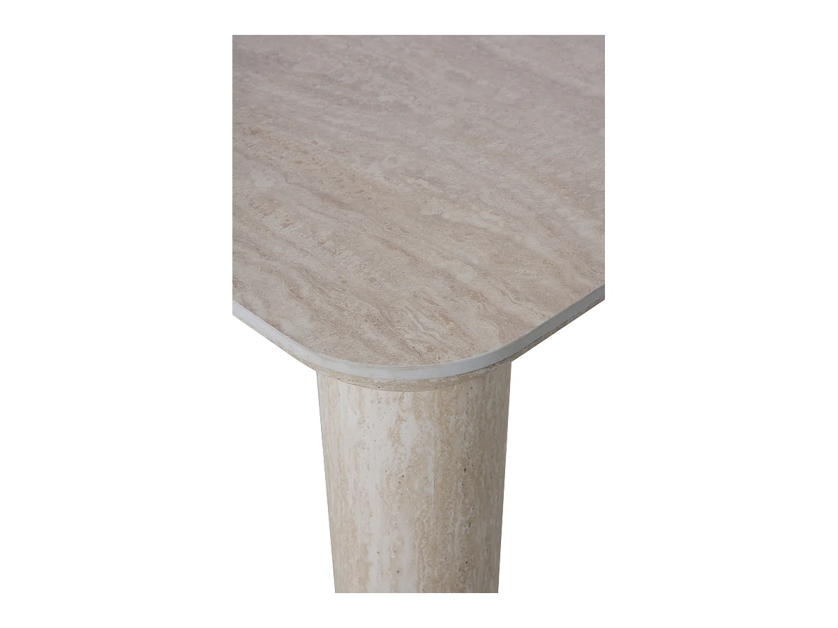 Table rectangulaire 160x90 avec plateau en céramique