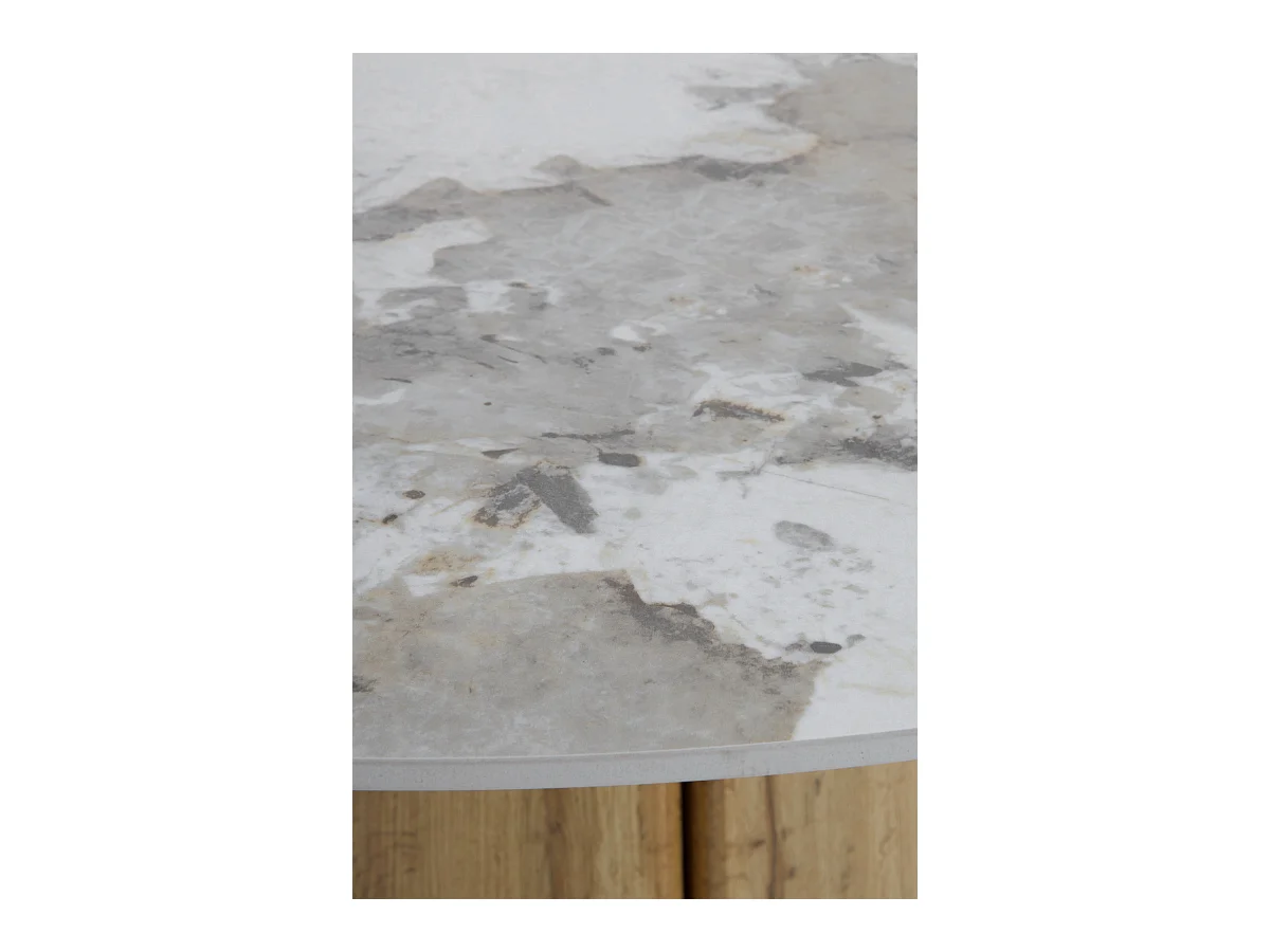 Table ronde 140 diam. avec plateau en céramique