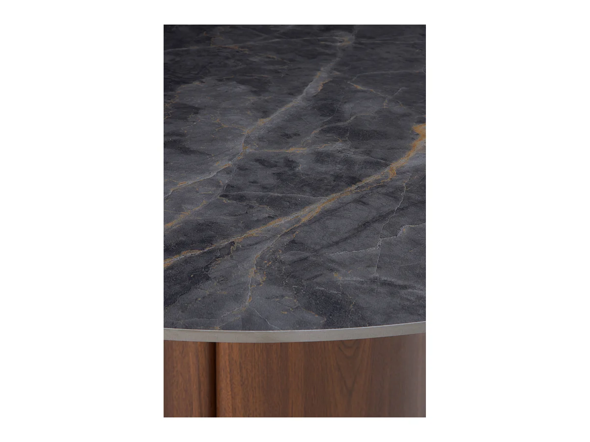 Table ronde 120 diam. avec plateau en céramique