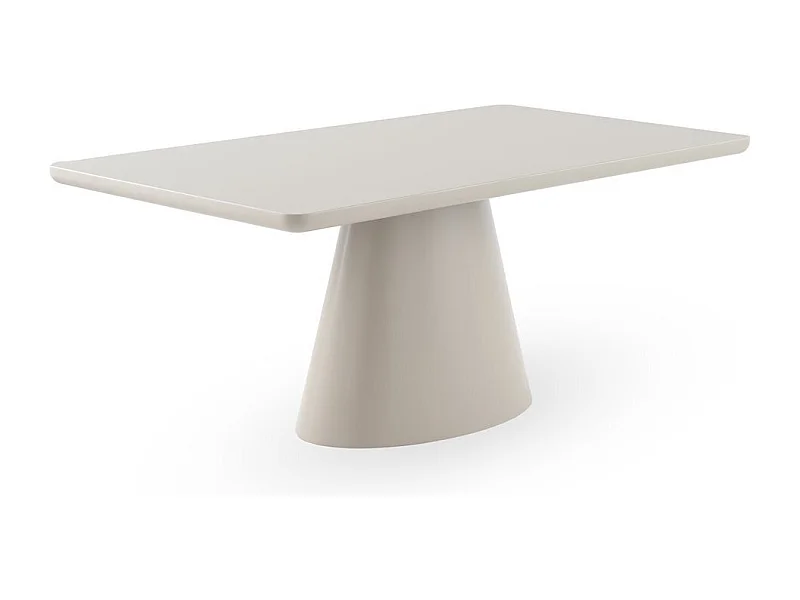 Rechteckiger Tisch 180 x 100 cm aus MDF in Weiß