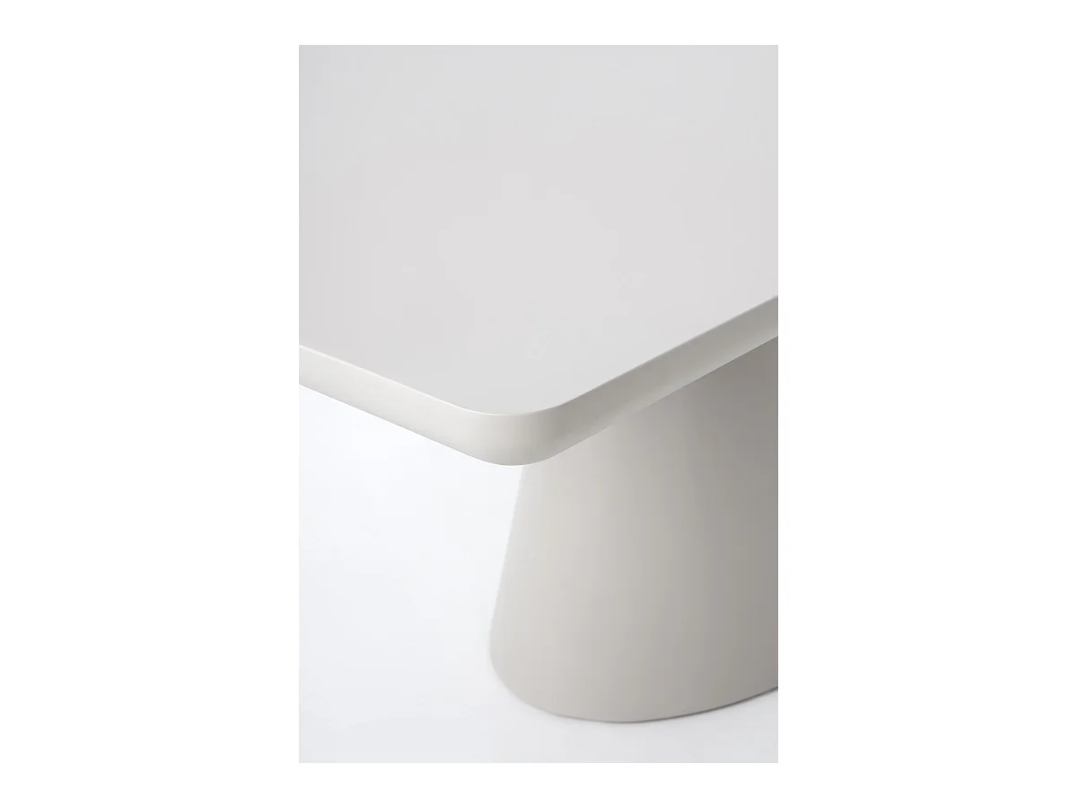 Table 180x100 panneau de fibres de moyenne densité couleur taupe