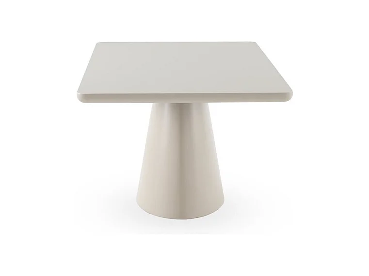 Table 180x100 panneau de fibres de moyenne densité couleur taupe