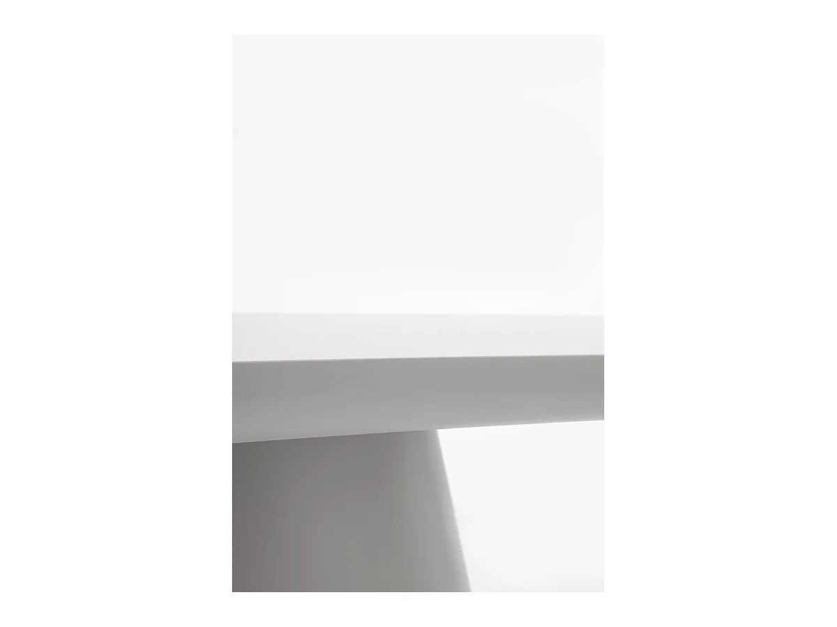 Table 180x100 panneau de fibres de moyenne densité couleur taupe