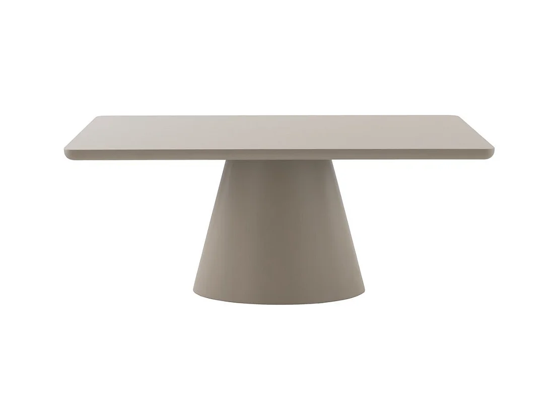 Table 180x100 panneau de fibres de moyenne densité couleur blanc