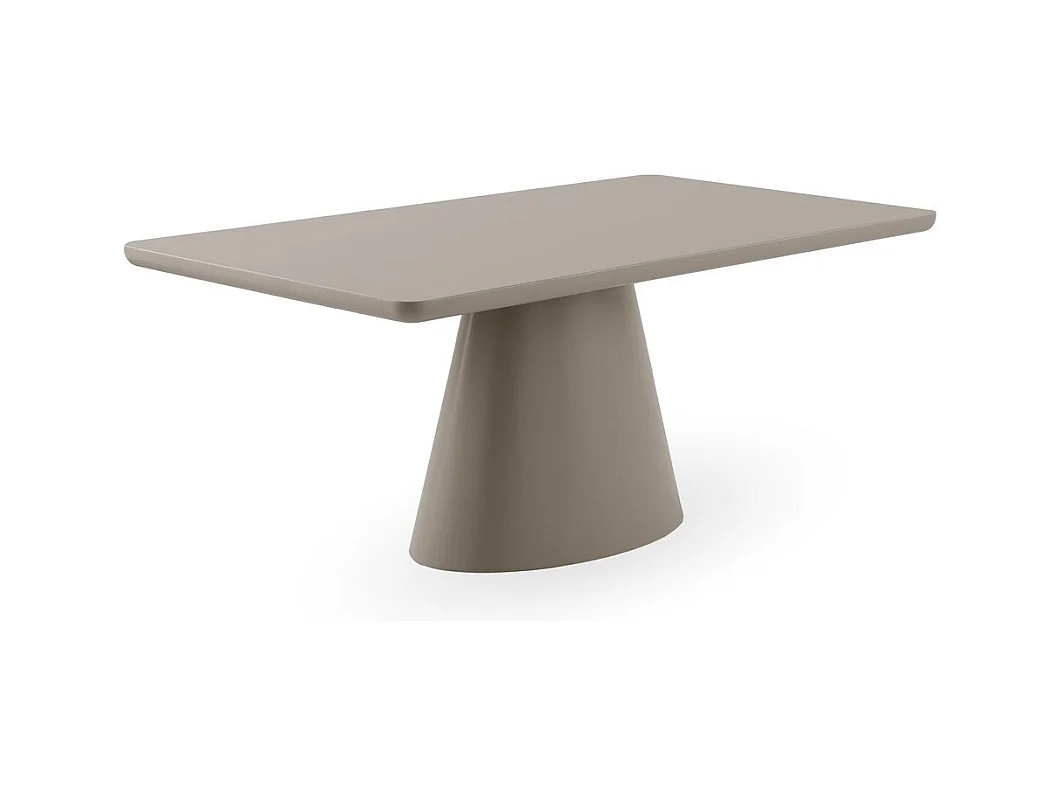 Table 180x100 panneau de fibres de moyenne densité couleur blanc