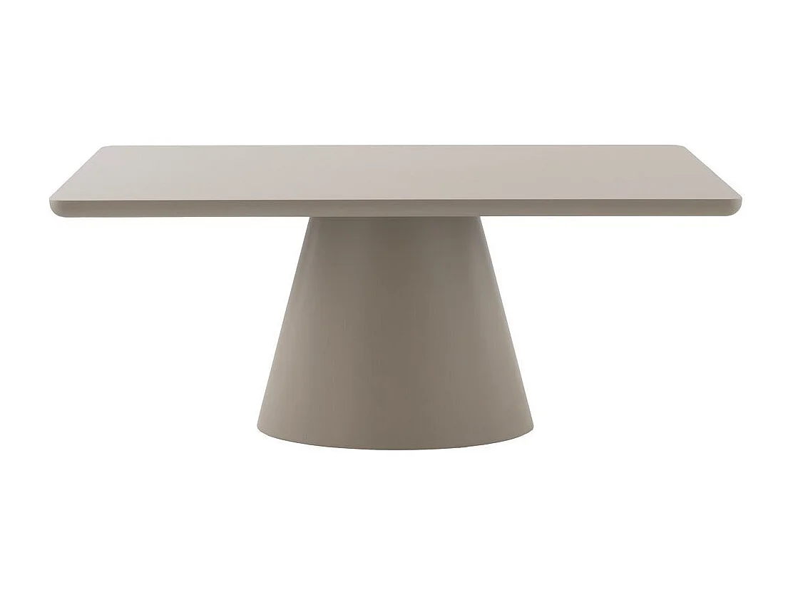 Tavolo rettangolare 180x100 in MDF color tortora