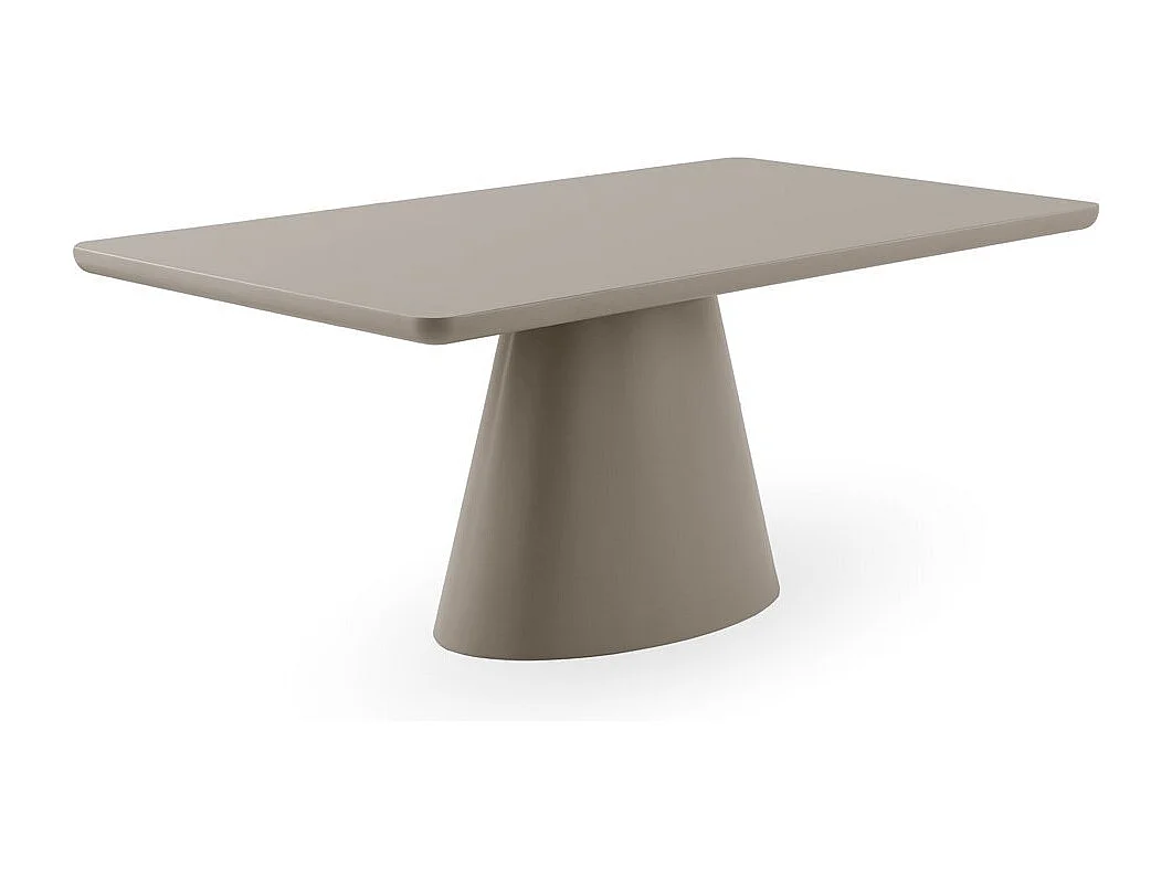 Tavolo rettangolare 180x100 in MDF color tortora