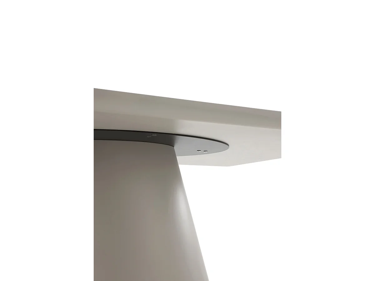 Tavolo rettangolare 180x100 in MDF color tortora