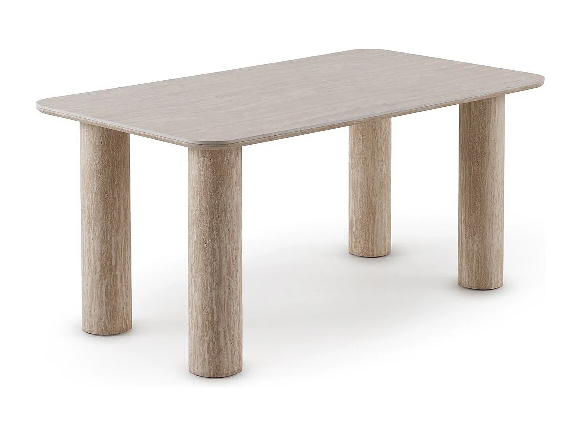 Rechteckiger Tisch 200x100 mit Keramikplatte