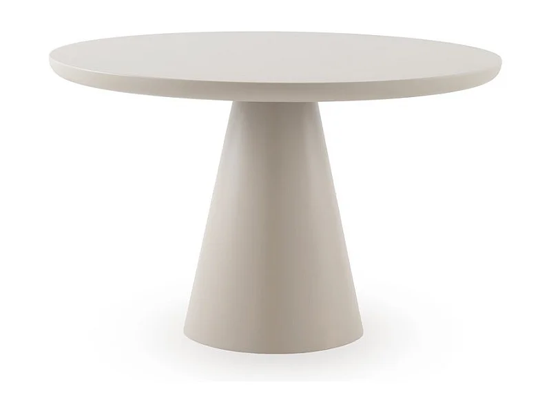 Runder Tisch 120 cm Durchmesser aus MDF in Weiß