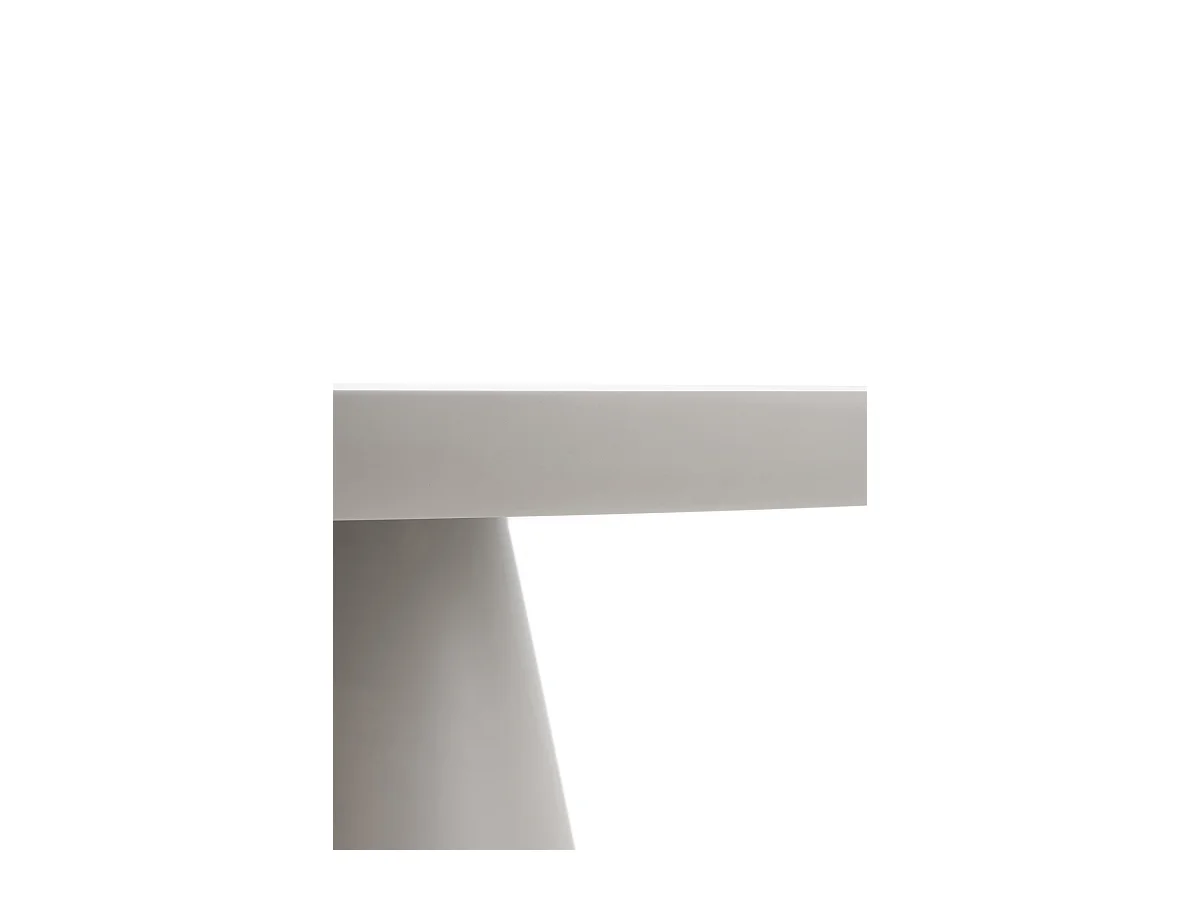 Table 120 diam. panneau de fibres de moyenne densité couleur blanc