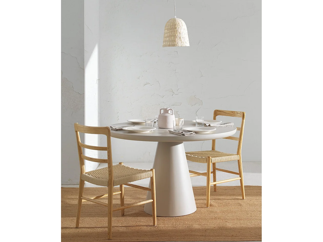 Mesa redonda 120 diam. mdf color blanco