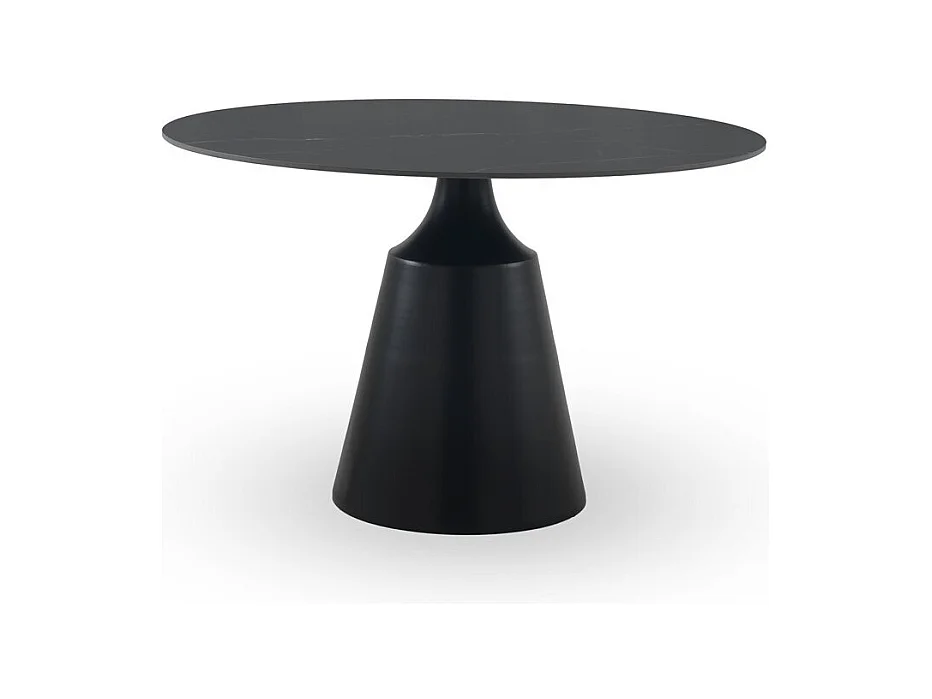 Mesa de jantar redonda 120 diam. com tampo cerâmico