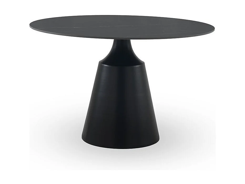 Table de salle à manger ronde 120 diam. avec plateau en céramique