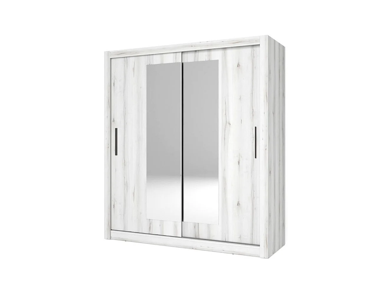 Armario Sava 2 puertas correderas con espejo albo 201x182x58,7 cm