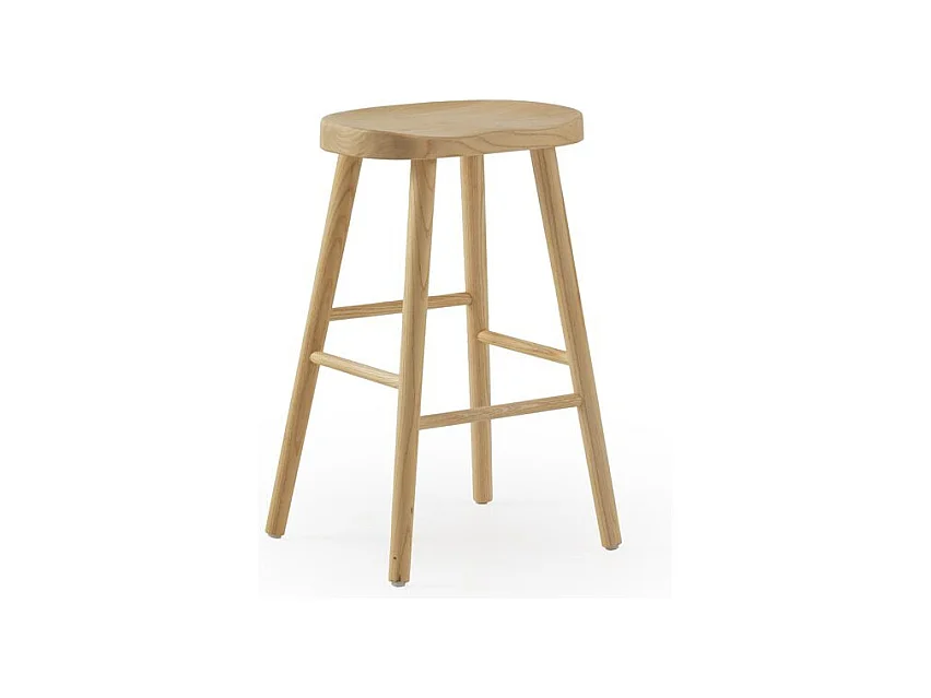 Pack de 2 taburetes madera de toon natural