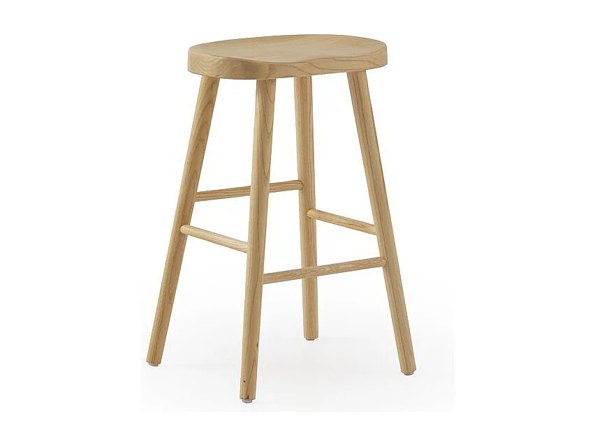 Pack de 2 taburetes madera de toon natural