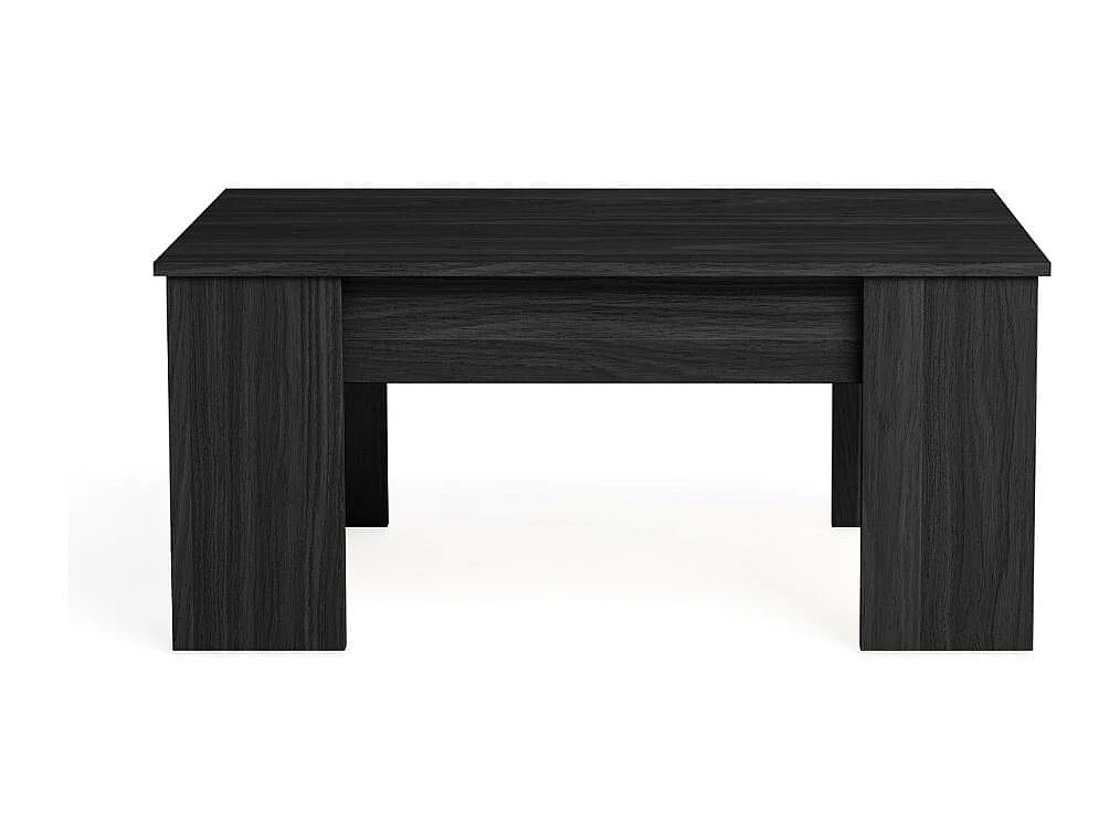 Mesa de centro Gala elevable negro 45x100x50 cm