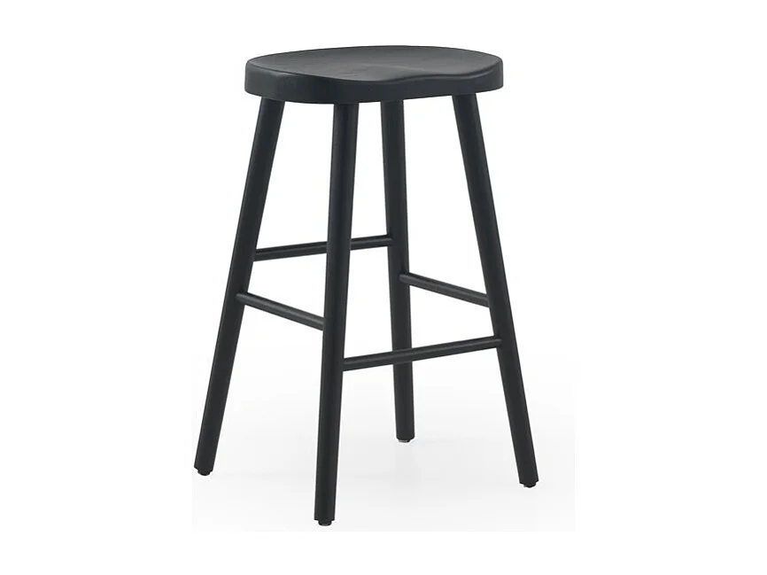 Pack de 2 taburetes madera de toon color negro