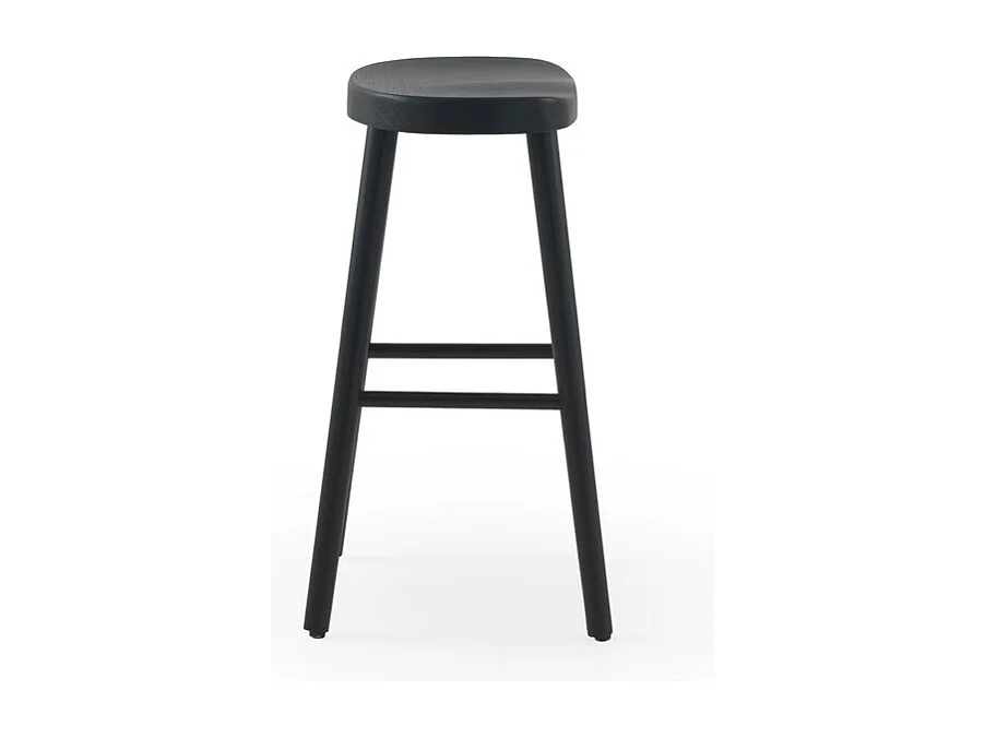 Pack de 2 taburetes madera de toon color negro