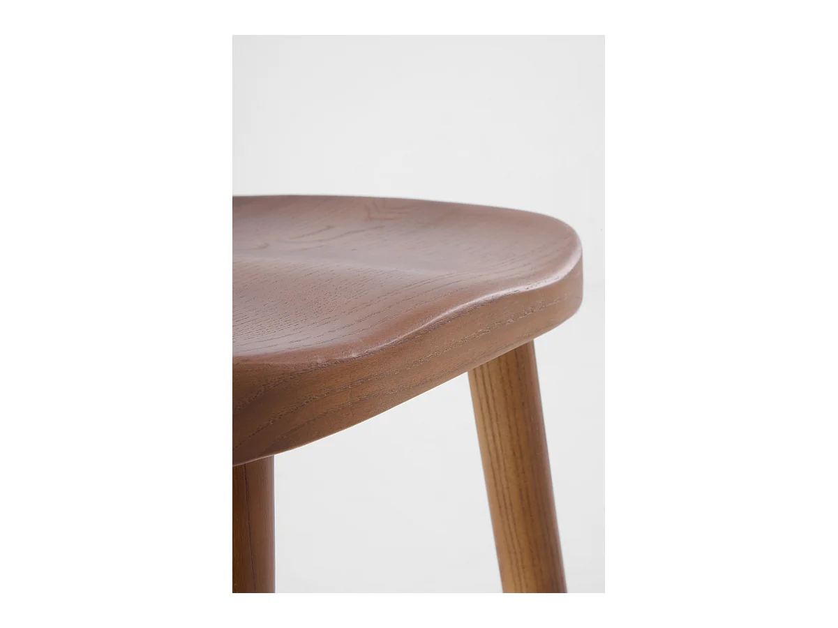 Pack de 2 taburetes madera de toon color nogal