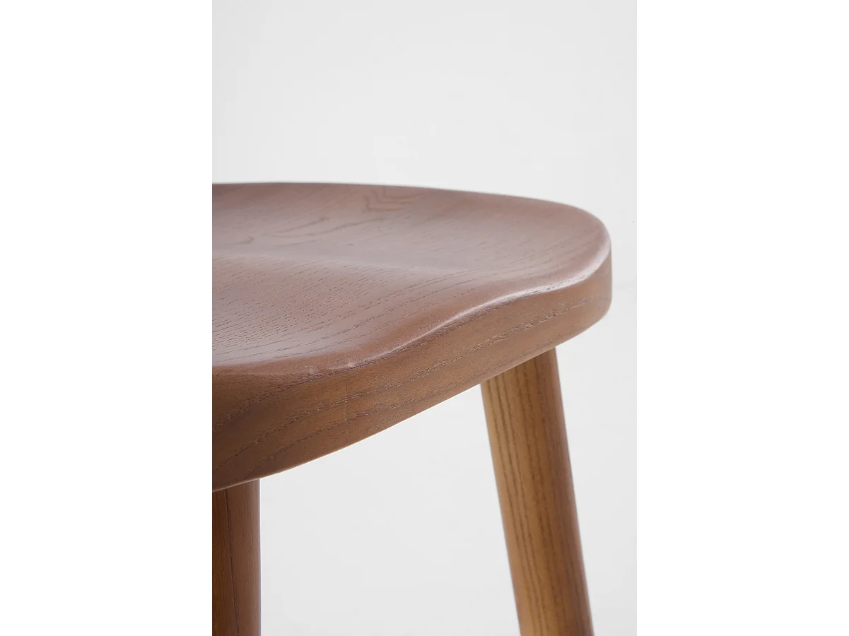 Pack de 2 taburetes madera de toon color nogal