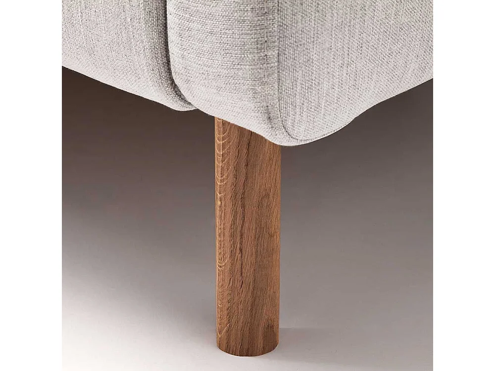 Stauraum Bett in Hellgrau Webstoff modern