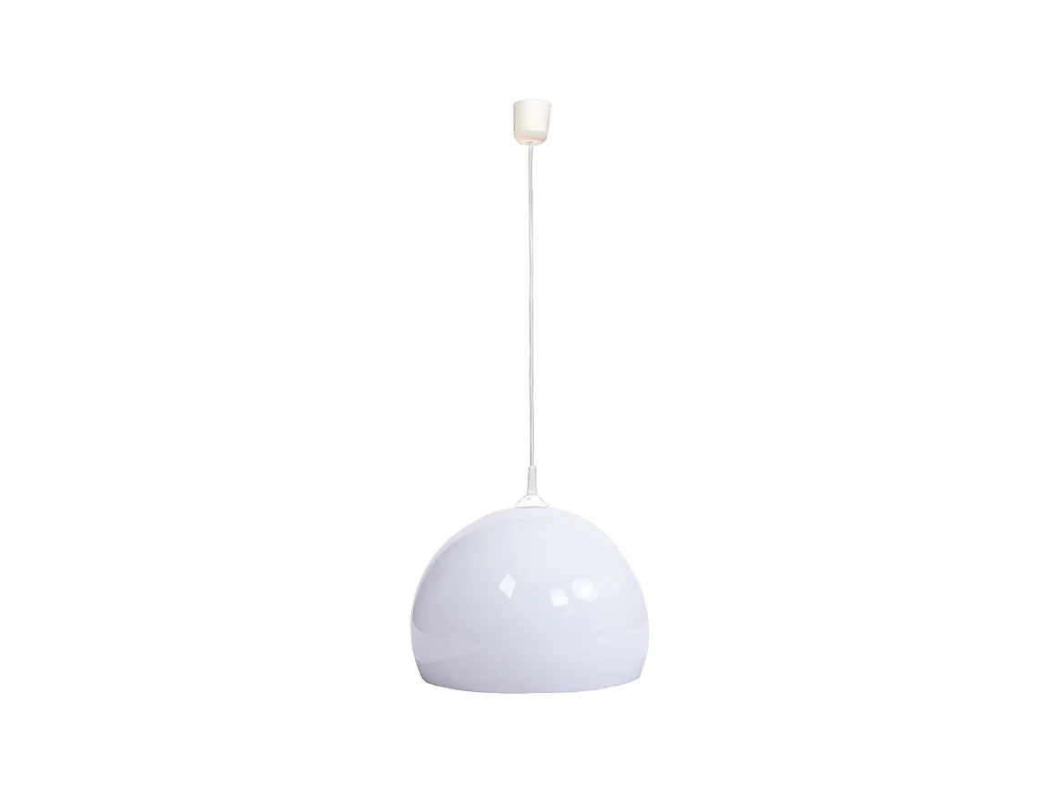 Suspension HWC-M34, lampe à suspendre Lampe, Ø 40cm écran, plastique - blanc