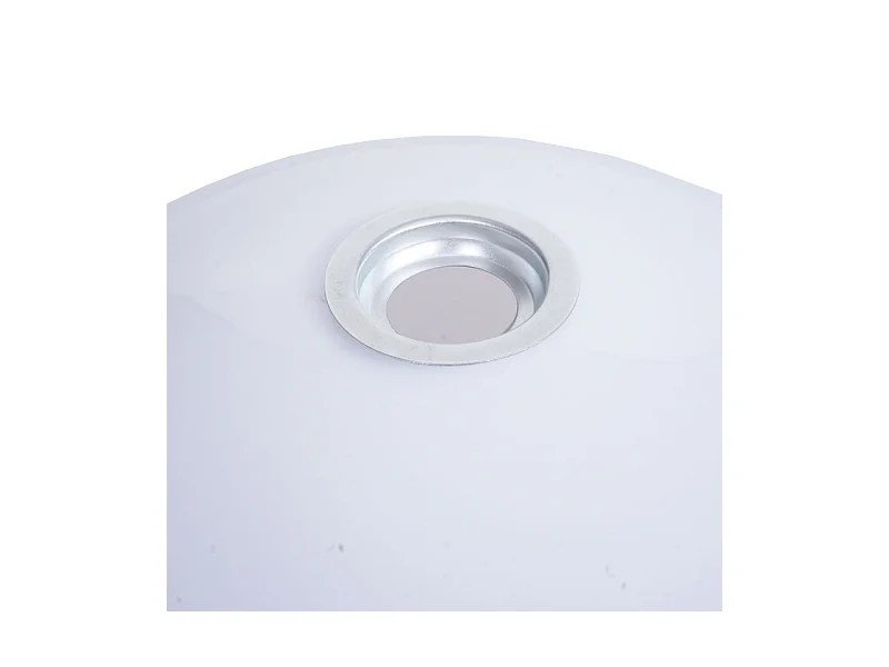 Suspension HWC-M34, lampe à suspendre Lampe, Ø 40cm écran, plastique - blanc