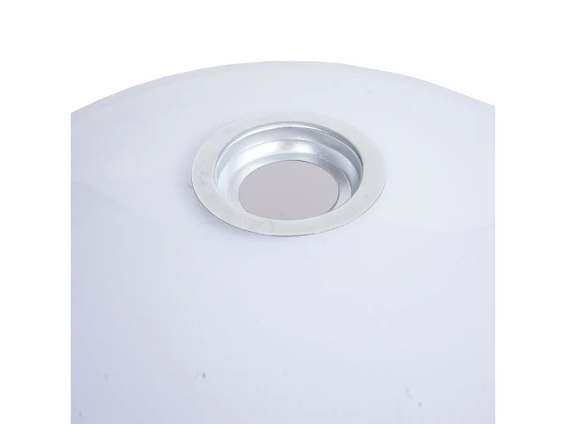 Suspension HWC-M34, lampe à suspendre Lampe, Ø 40cm écran, plastique - blanc