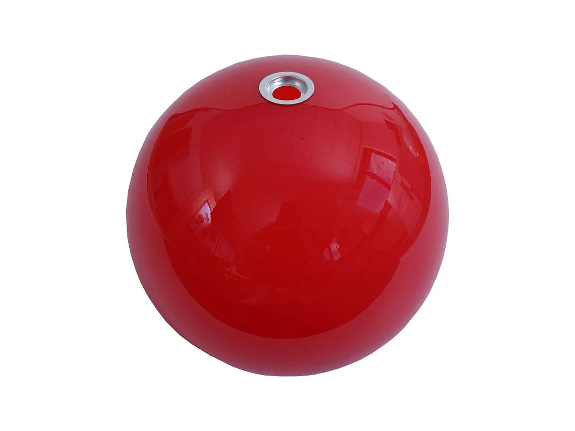 Suspension HWC-M34, lampe à suspendre Lampe, Ø 40cm écran, plastique - rouge