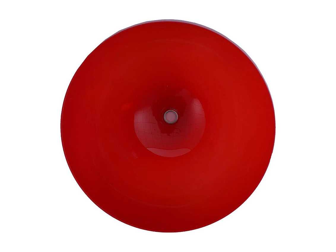 Suspension HWC-M34, lampe à suspendre Lampe, Ø 40cm écran, plastique - rouge