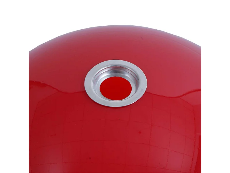 Suspension HWC-M34, lampe à suspendre Lampe, Ø 40cm écran, plastique - rouge