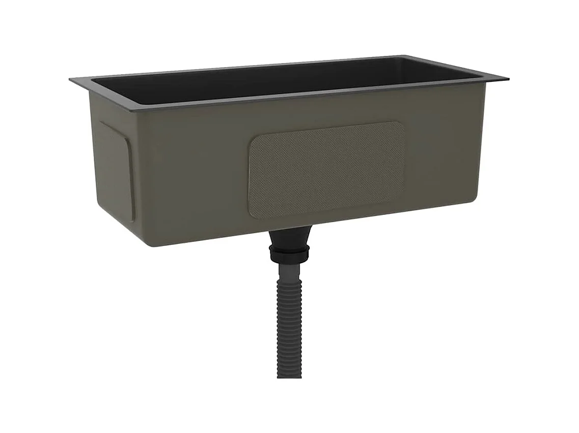 Handgefertigte schwarze Küchenspüle aus Edelstahl