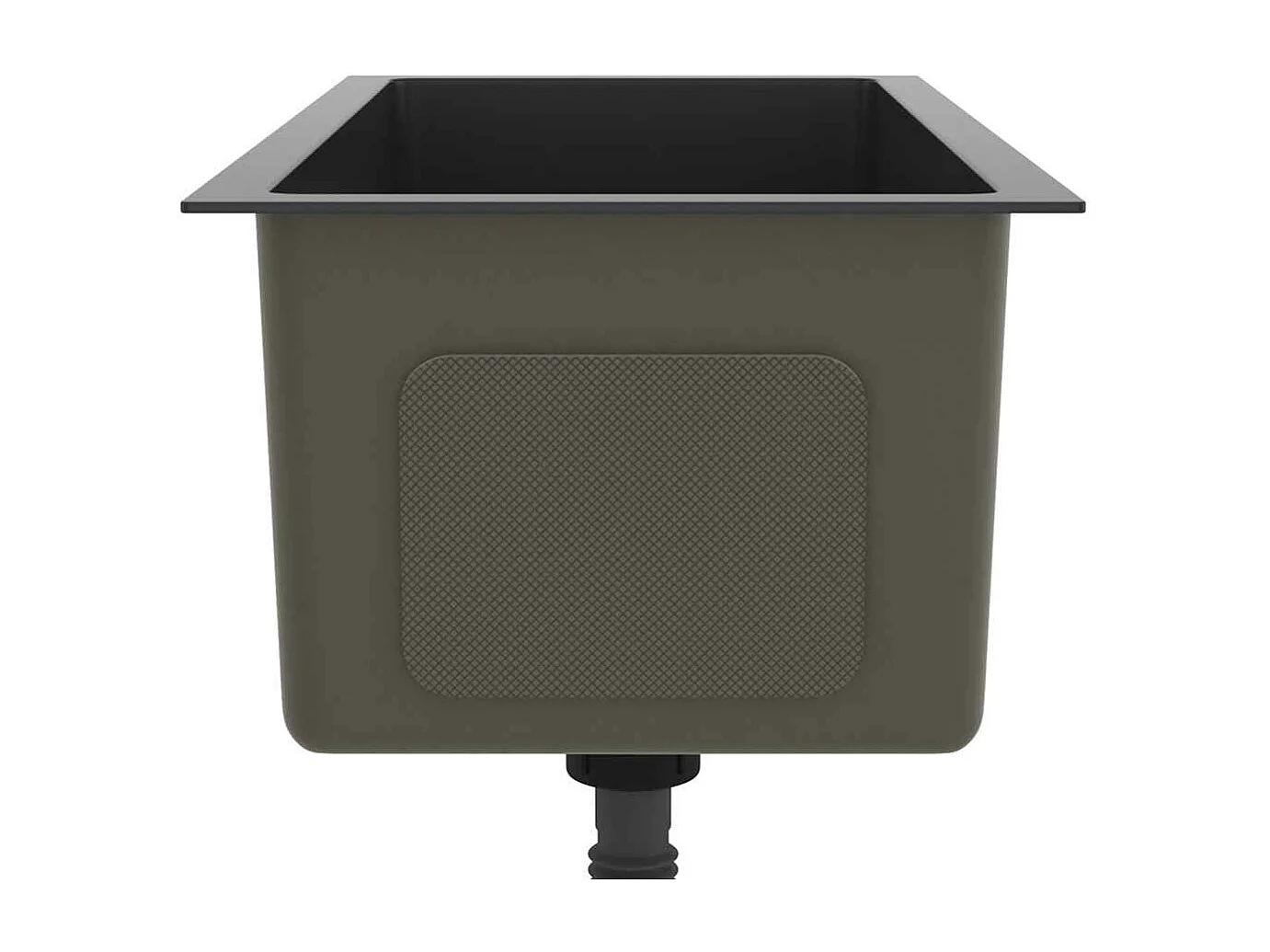 Évier de cuisine fait main Noir Acier inoxydable