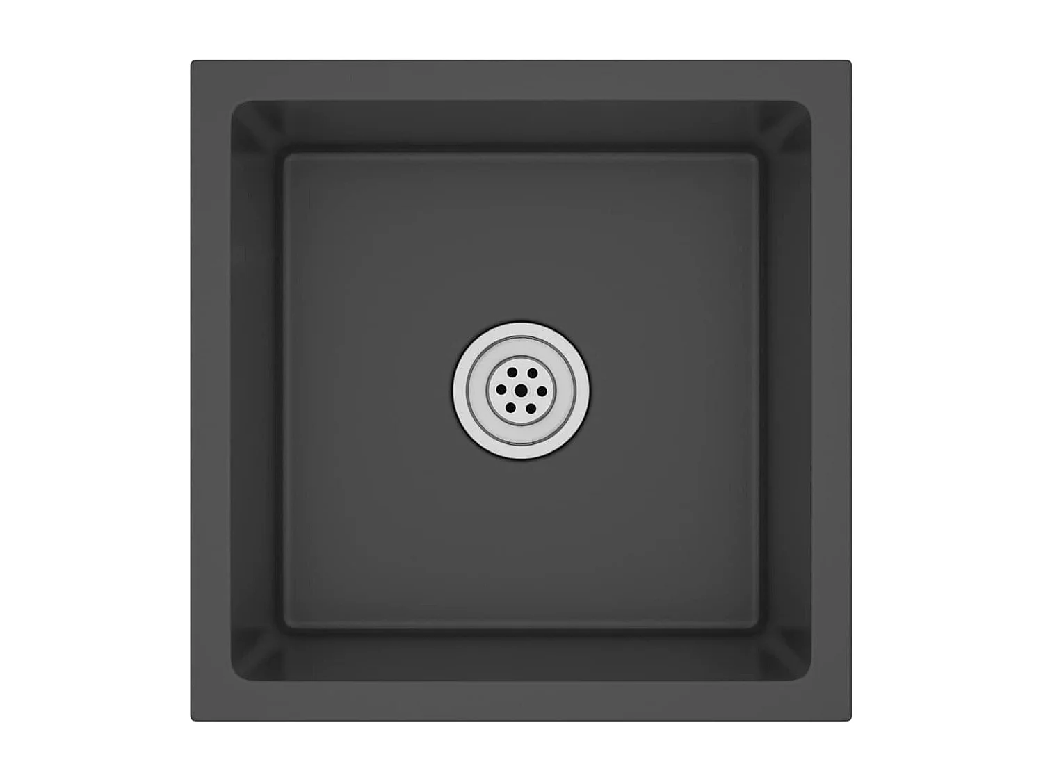 Évier de cuisine fait main Noir Acier inoxydable