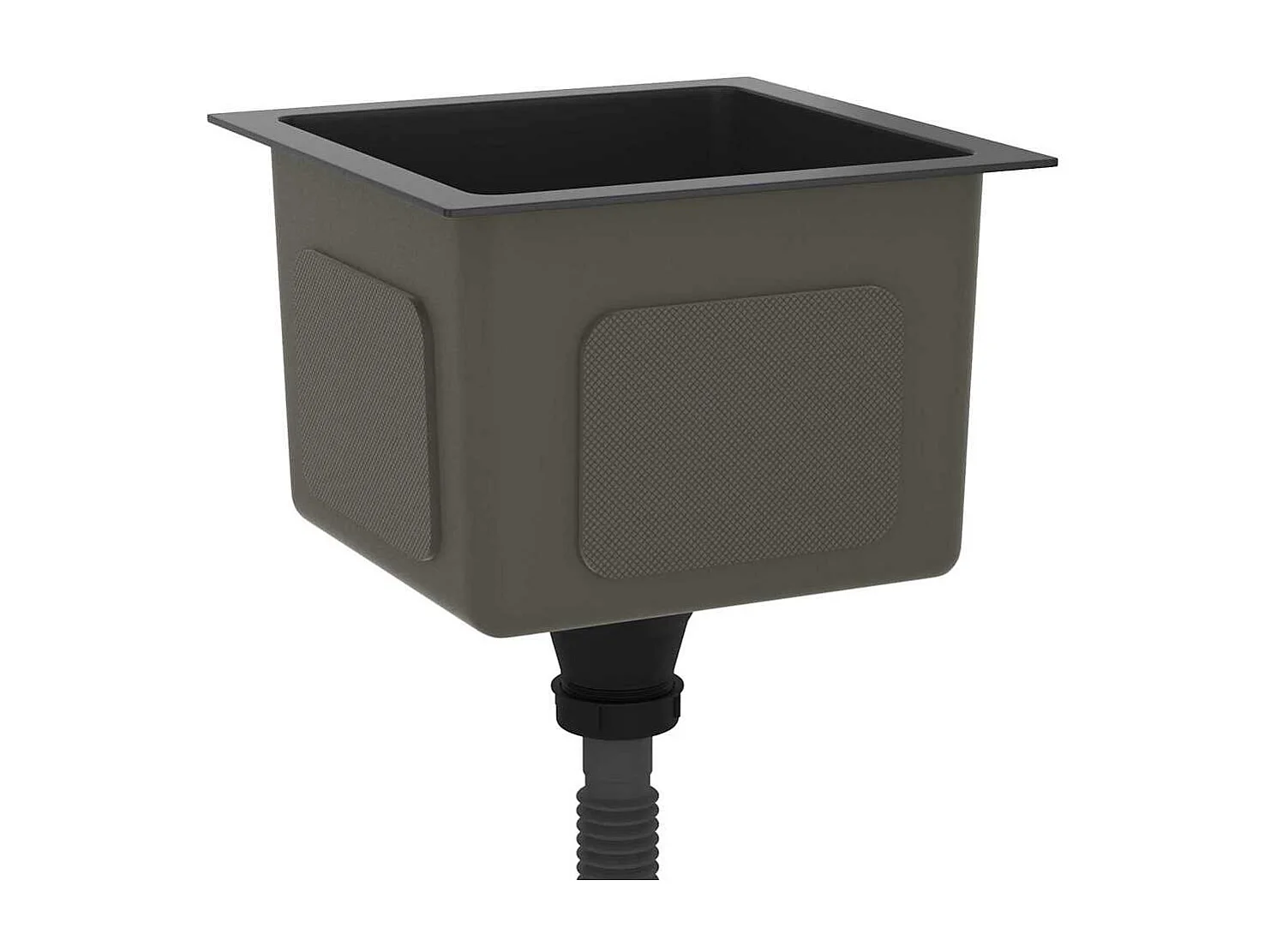 Évier de cuisine fait main Noir Acier inoxydable