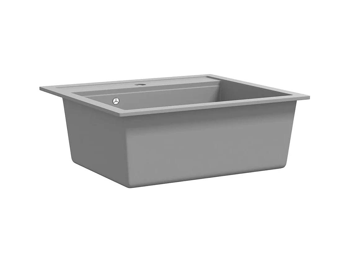 Évier de cuisine en granit Bac unique Gris