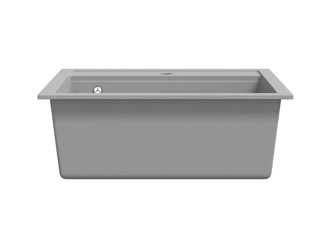 Évier de cuisine en granit Bac unique Gris