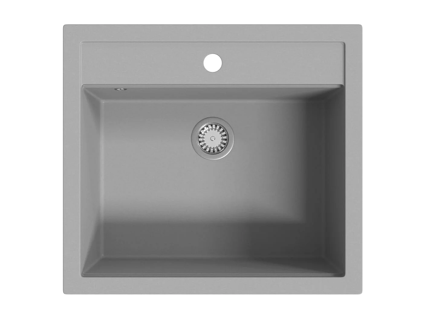Évier de cuisine en granit Bac unique Gris