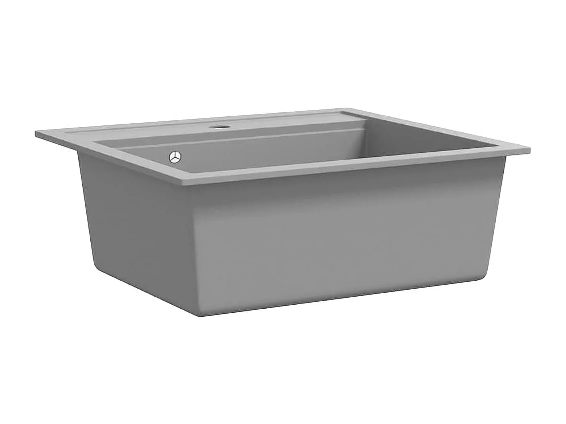 Évier de cuisine en granit Bac unique Gris