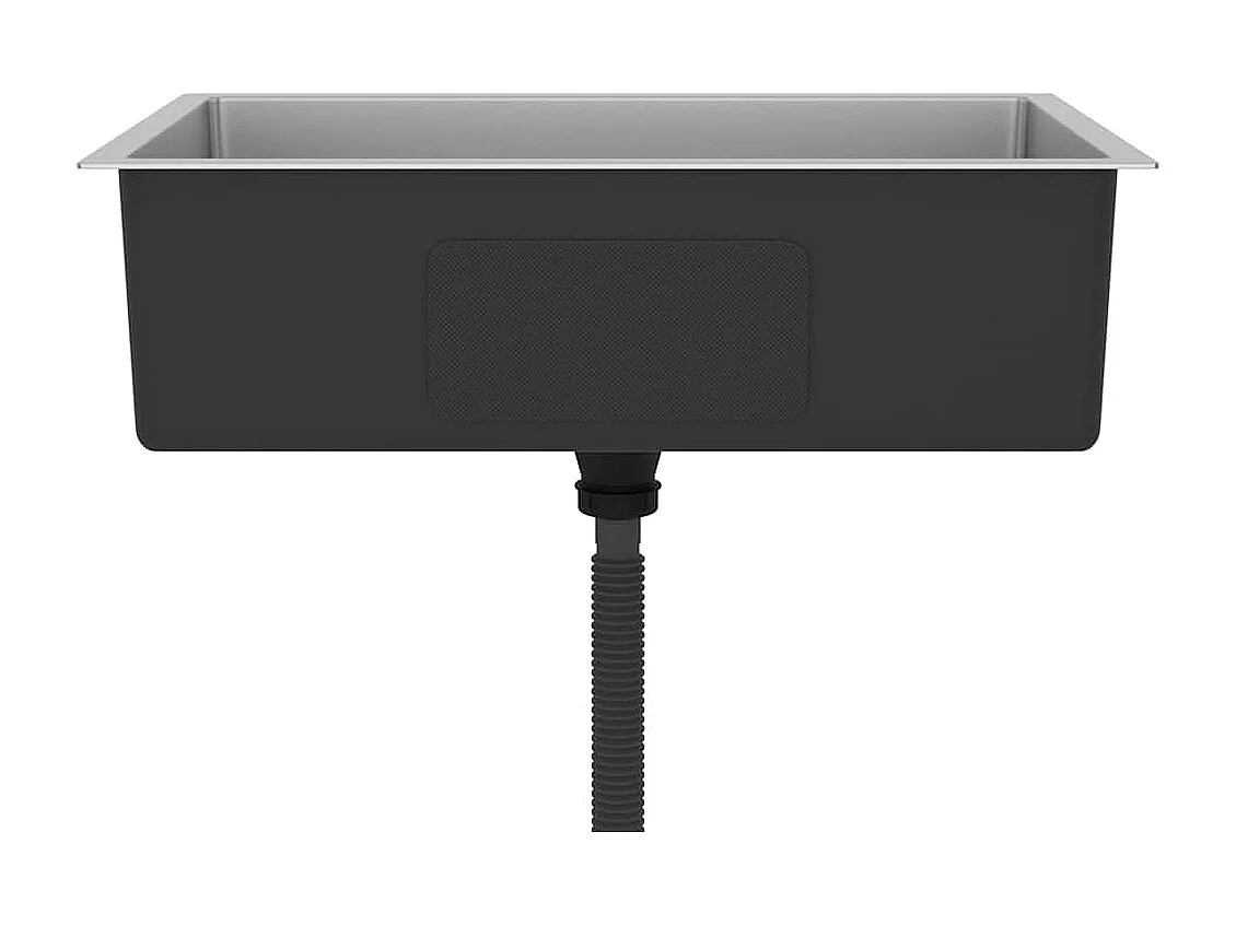 Fregadero de cocina hecho a mano de acero inoxidable