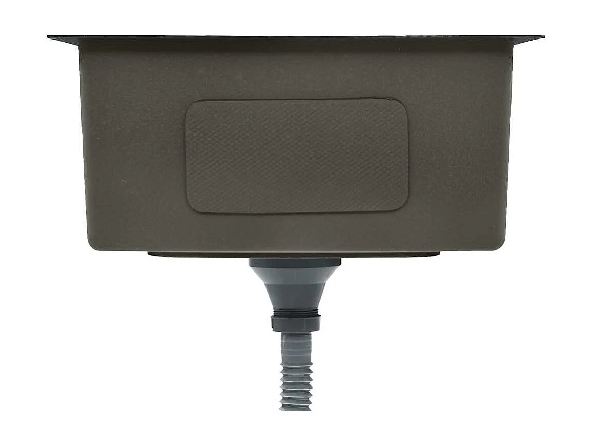 Lavello da cucina fatto a mano in acciaio inossidabile nero