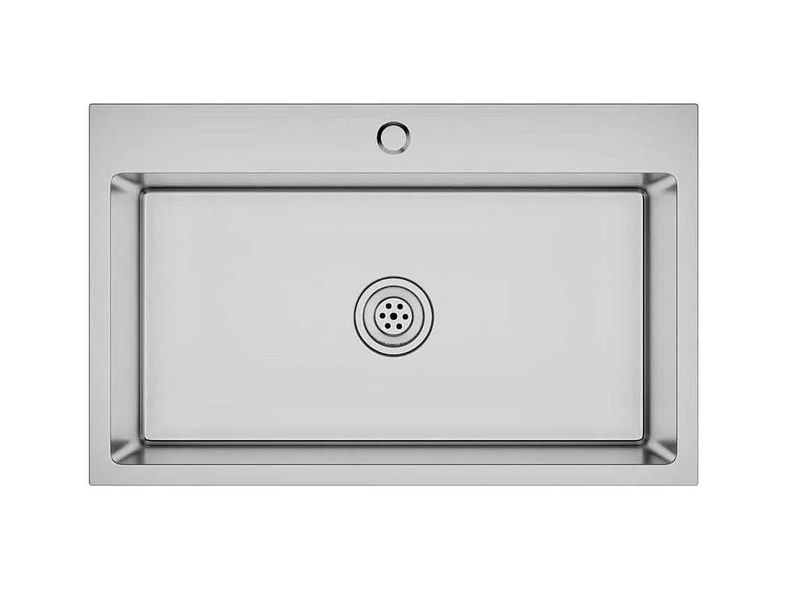 Handgemaakte keukengootsteen roestvrij staal