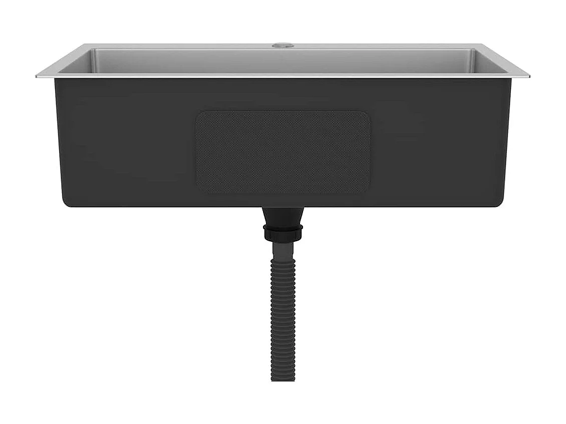 Fregadero de cocina hecho a mano de acero inoxidable