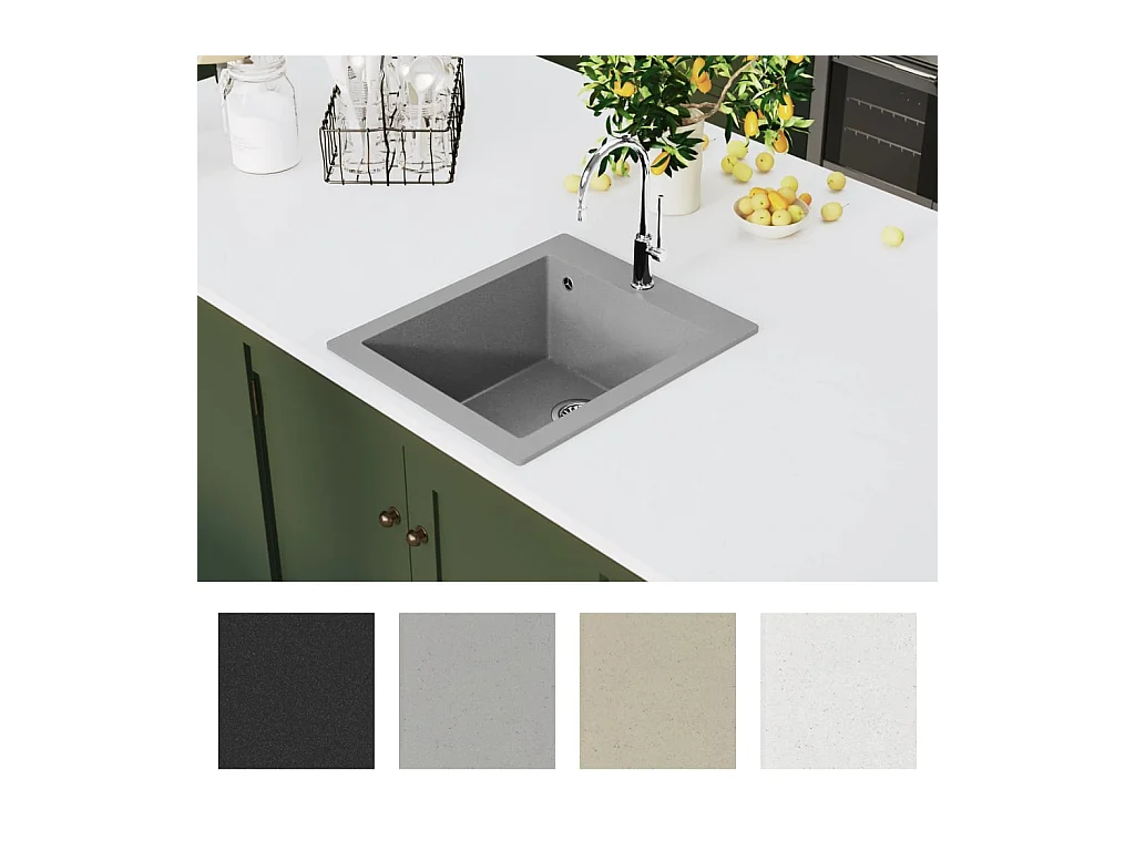 Évier de cuisine Granite Gris